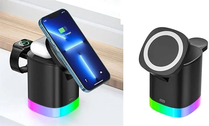 3-in-1 Wireless Charging Station – Fast Charging Stand for Phone, Watch & Earbuds
