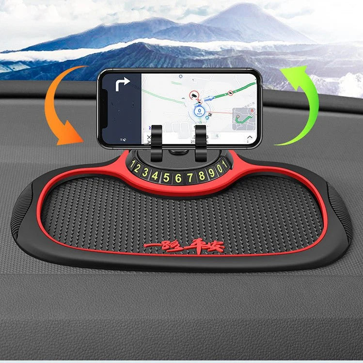 Car Dashboard Mobile Phone Holder – Anti-Slip Mat & Phone Mount