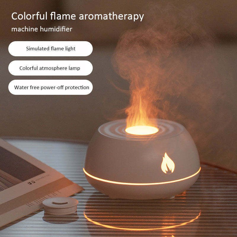 Flame Humidifier Aromatherapy Diffuser – 130ML USB Essential Oil Diffuser