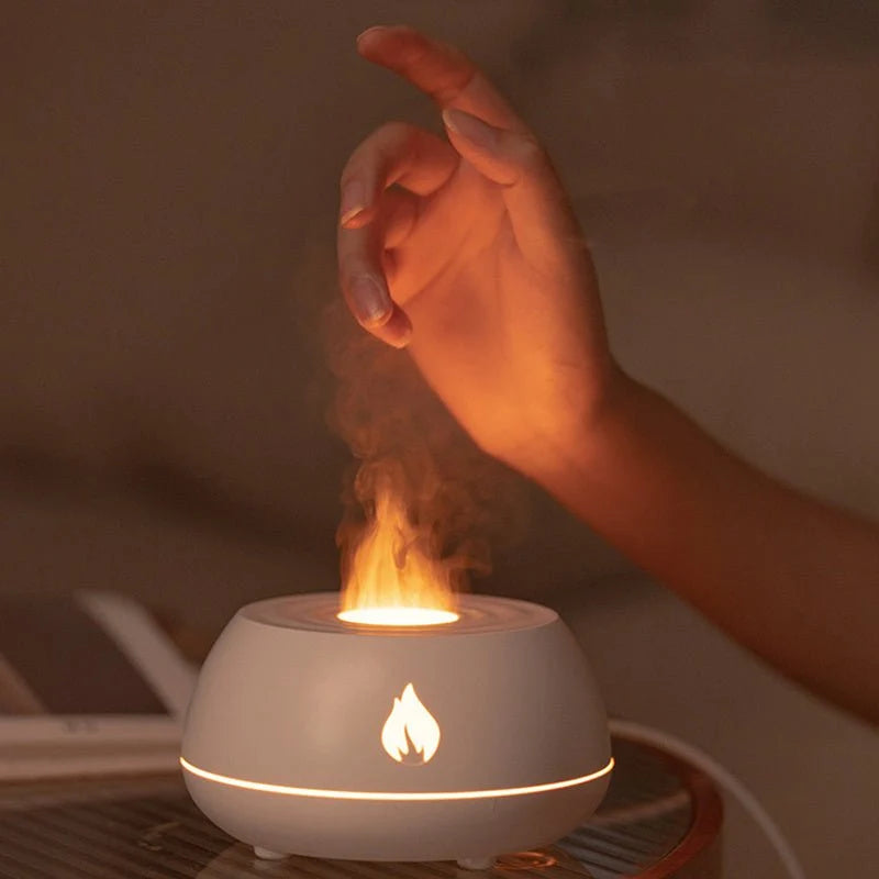 Flame Humidifier Aromatherapy Diffuser – 130ML USB Essential Oil Diffuser